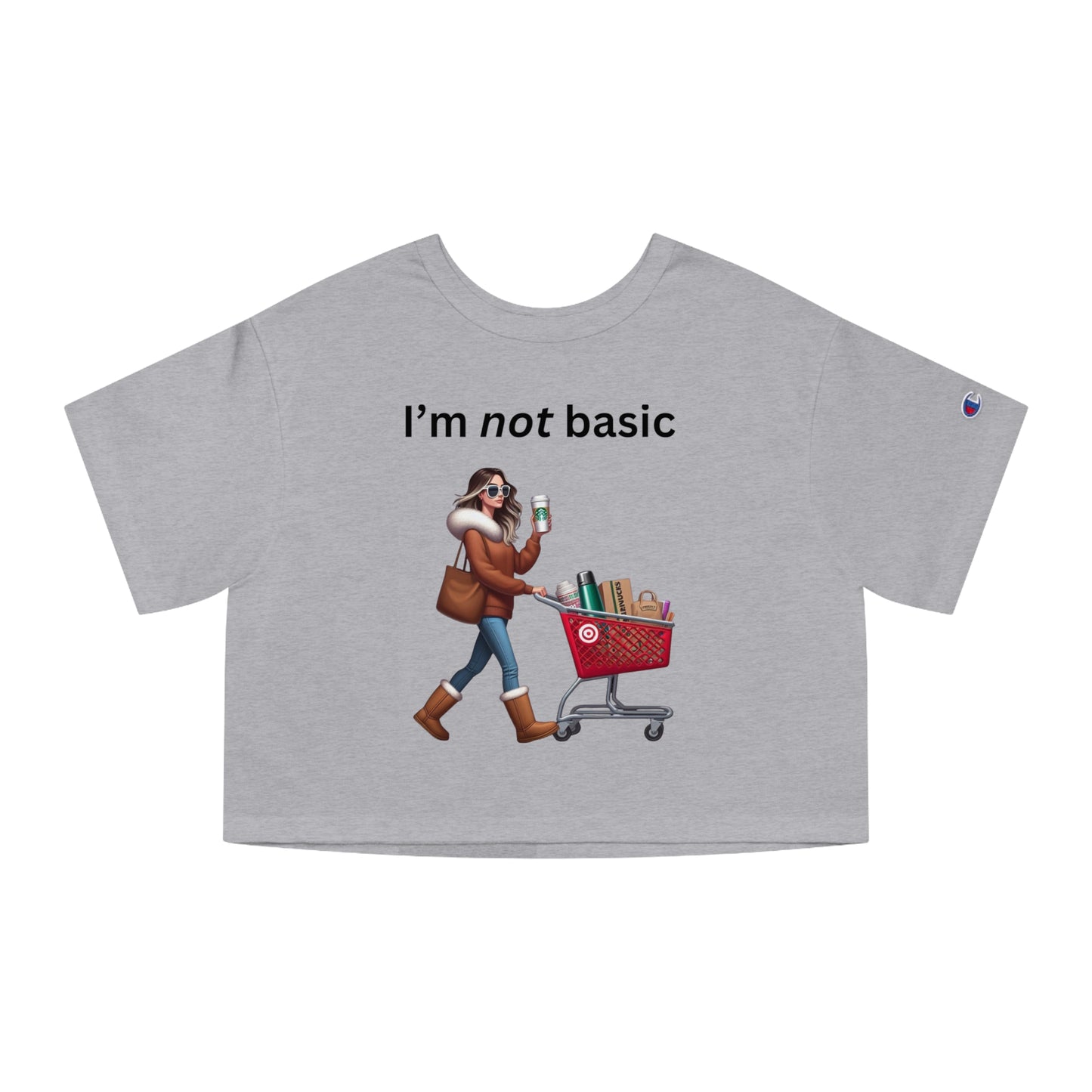 Not Basic - Champion Women's Heritage Cropped T-Shirt