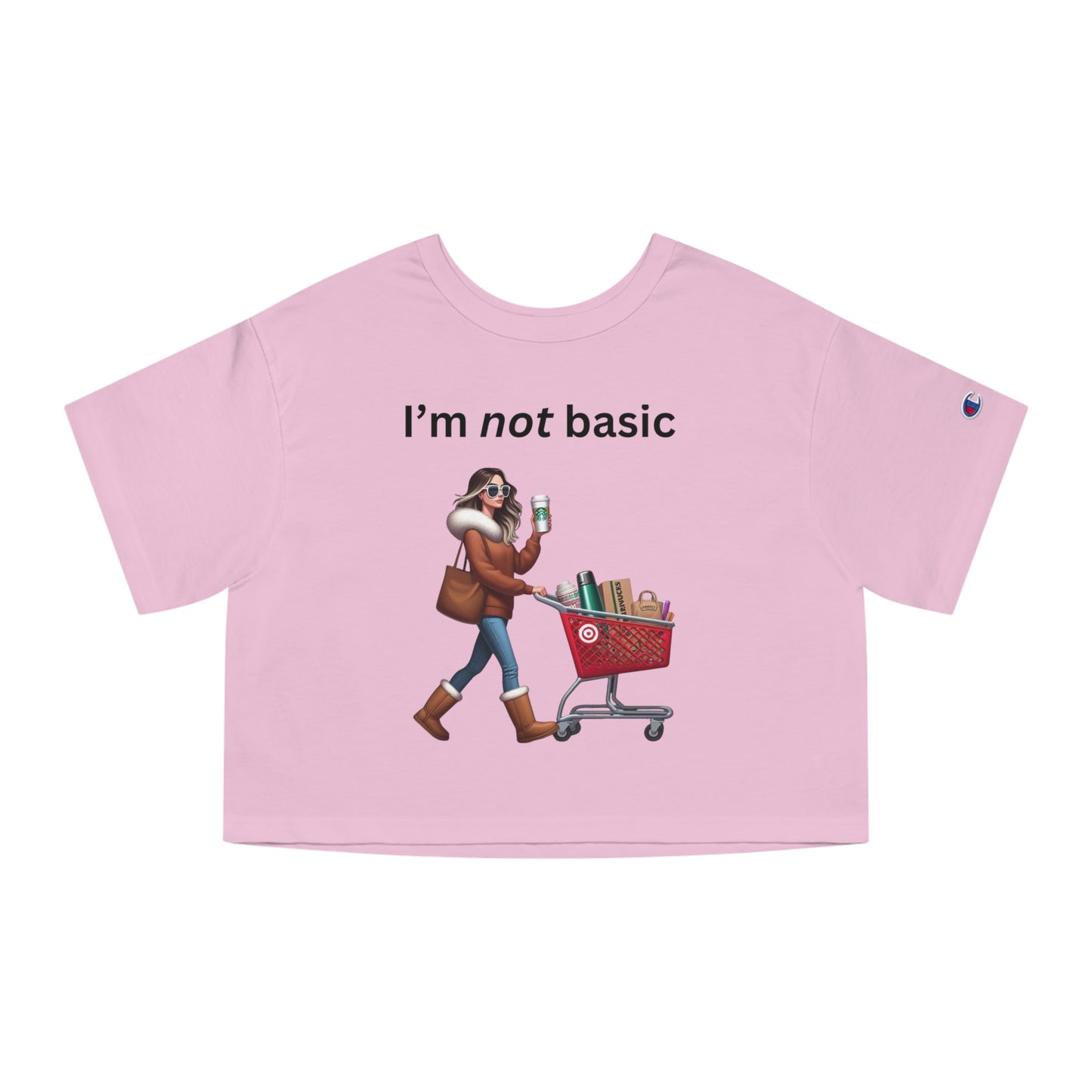 Not Basic - Champion Women's Heritage Cropped T-Shirt